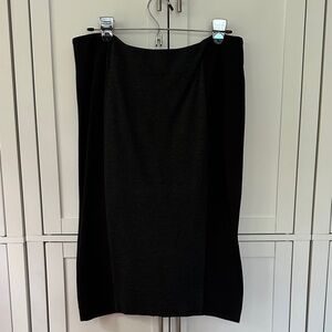 CAbi Black and Gray Pencil Skirt